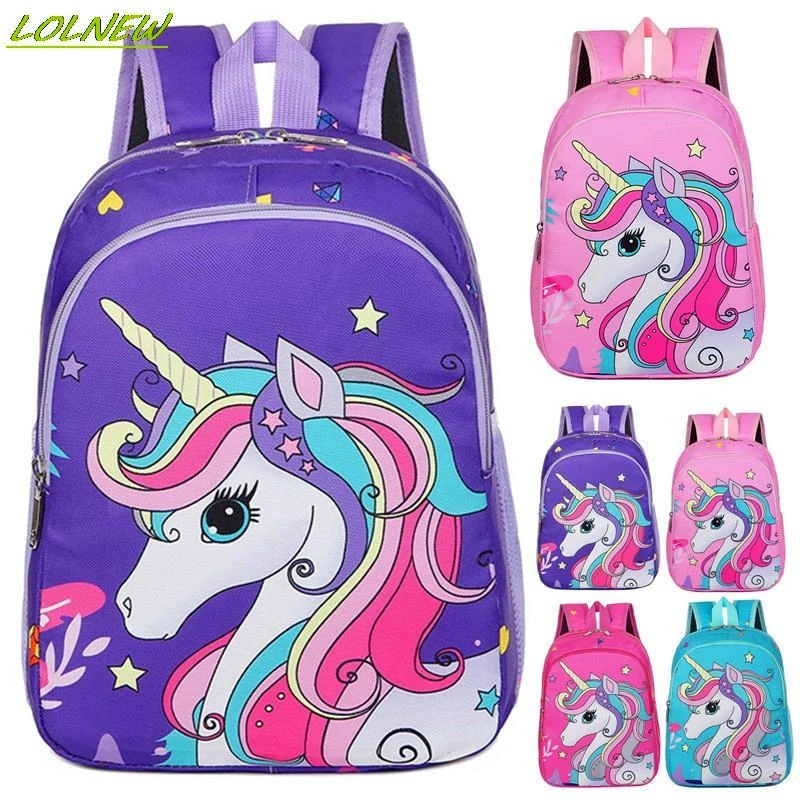 Children's Cute Unicorn Cartoon School Bag Dreamy Candy Color Preschool Backpack Water Resistant Kids Girls Toddler Backpack trendy laptop backpacks