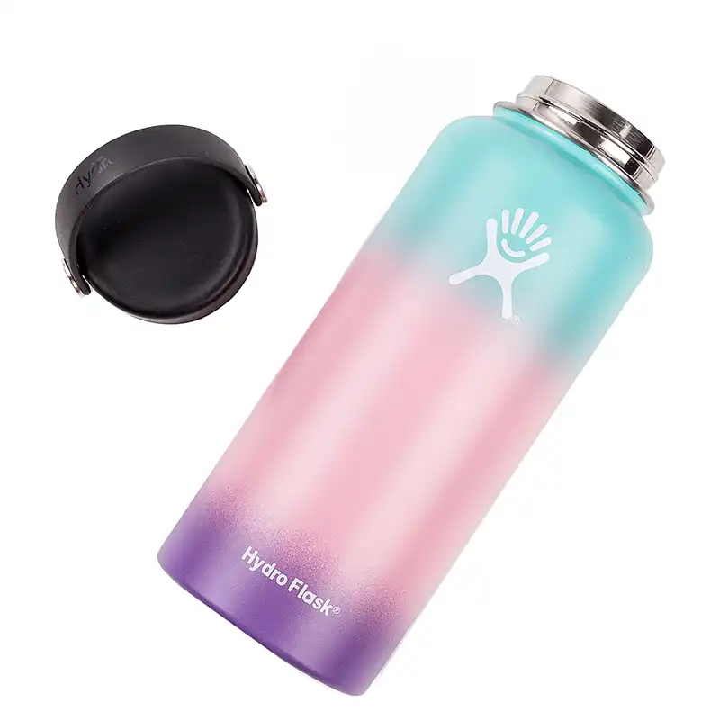 pink and blue hydro flask