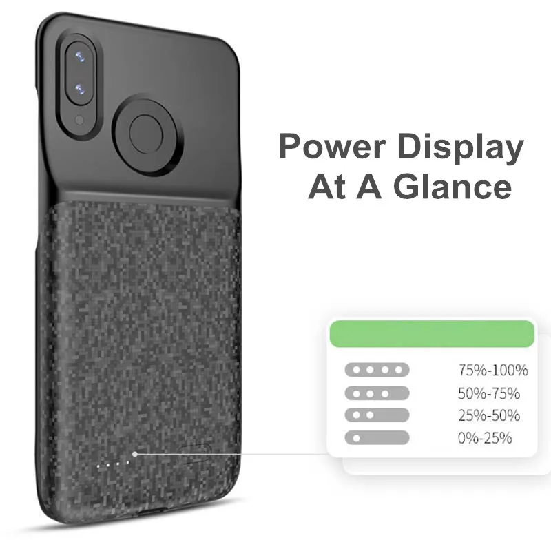 KQJYS 5200 мАч ультра тонкий чехол для зарядки аккумулятора Huawei Nova 3i внешний