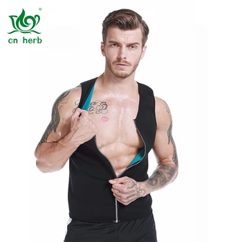 

Cn Herb Mens Neoprene Vest Slimming Shirt For Weight Loss Workout Free Shipping
