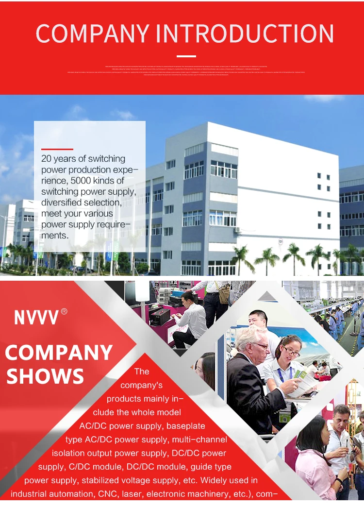 NVVV s-500w-24v 20A импульсная электростанция продает достаточно мощности напрямую