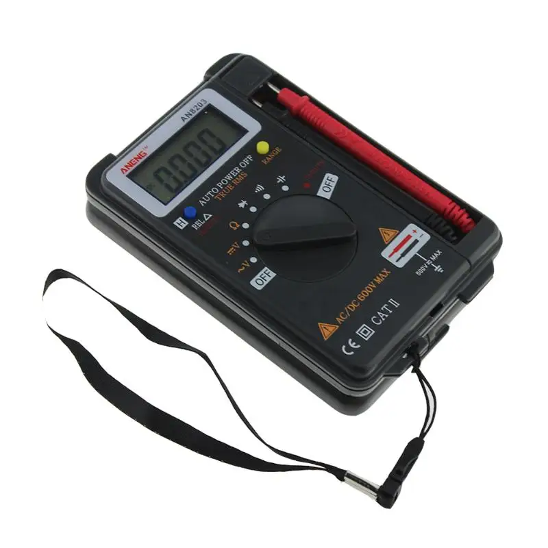 ANENG AN8203 DMM Интегрированный карманный мини цифровой AC/DC мультиметр