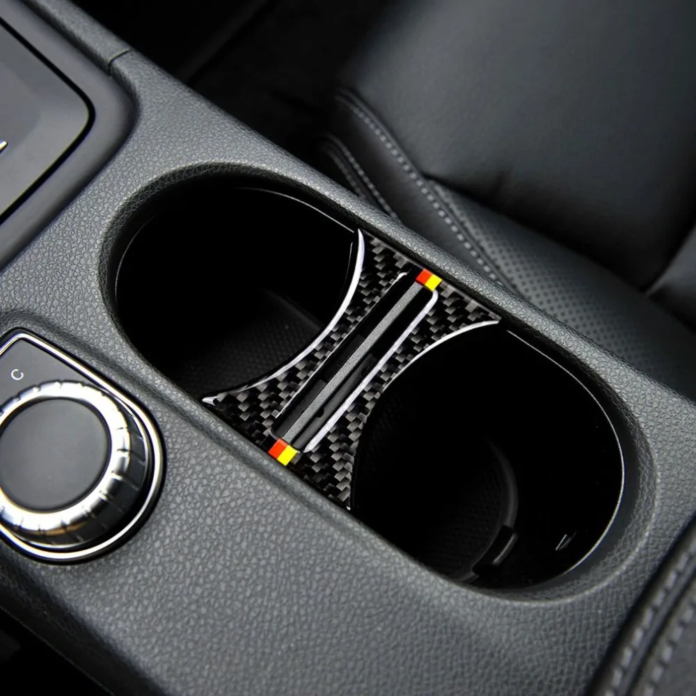 Наклейки на чашки с подкладкой для Mercedes W169 W117 W156 класс cla GLA углеродное волокно аксессуары для автомобиля Декор автомобиля
