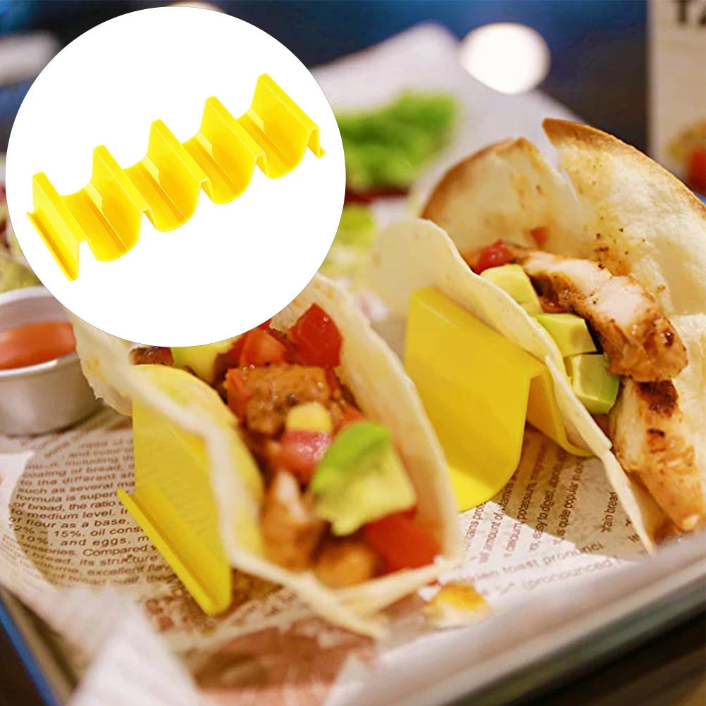 Красочные пластиковые Taco оболочки держатель Taco стенд пластины протектор Еда Держатель кухонные продукты стойка для блинов подставки