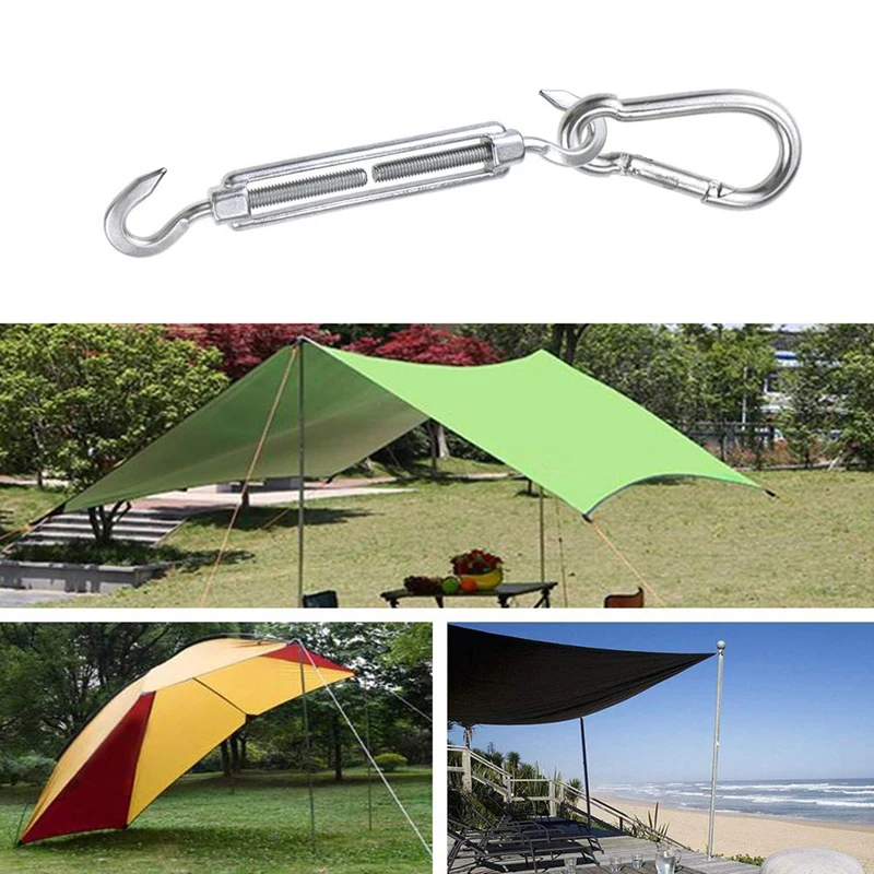 Shade Sail Hardware Kit For Triple-cornered Sail/Rectangle Sail Installation Heavy Duty Sun Shade Sail Accessories For Patio