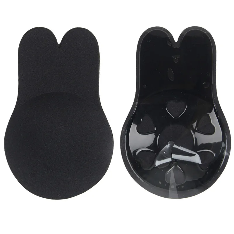 Black Stick Bra Ohyeahlover Обнаженная Крышка для сосков, бюстгальтер с подтяжкой, без бретелек, Женский бесшовный Невидимый самоклеющийся сексуальный бюстгальтер BM379 - Цвет: Black Stick Bra