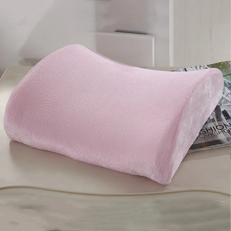 Newest High-Resilience Memory Foam Cushion Lumbar Back Support Cushion Relief Pillow for Office Home Car Travel Booster Seat