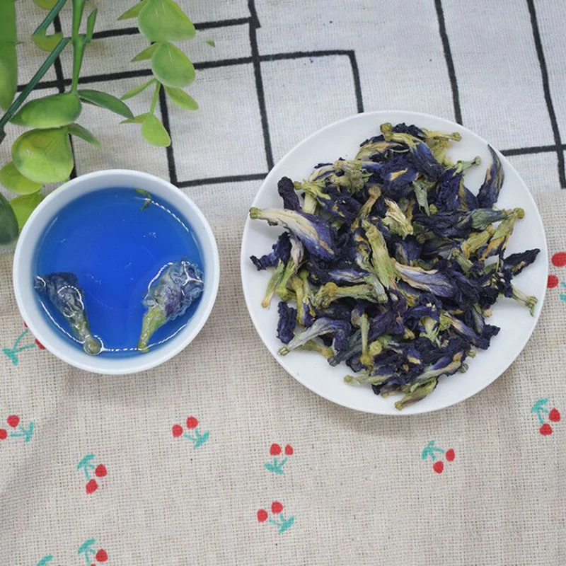 500 г/1500 г/пакет Clitoria Terna чай. Голубая бабочка сушеный горох чай. Сушеный Clitoria kordofan горох цветок. Таиланд. Кухонная игрушка