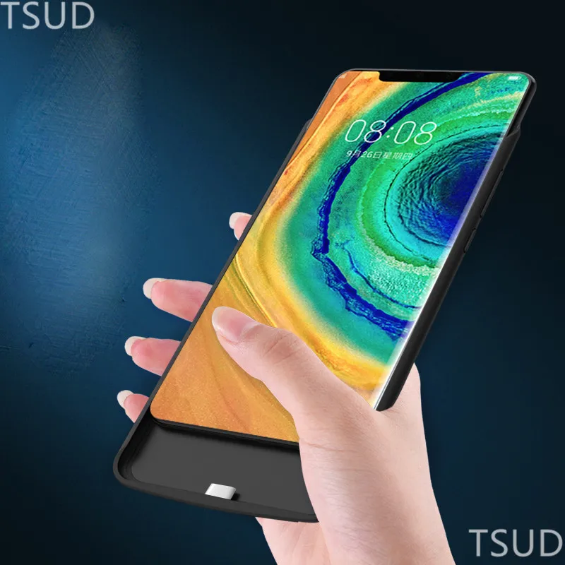 6800 мАч зарядное устройство чехол для huawei mate 30 Pro внешний портативный беспроводной аккумулятор зарядный чехол для huawei mate 30