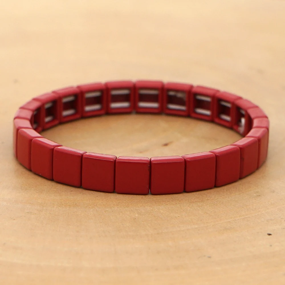 Shinus трендовые браслеты, браслет для женщин, Pulseira Mujer, эмаль, плитка, бисер, ювелирное изделие, бренд, настраиваемый, дружба, Bileklik