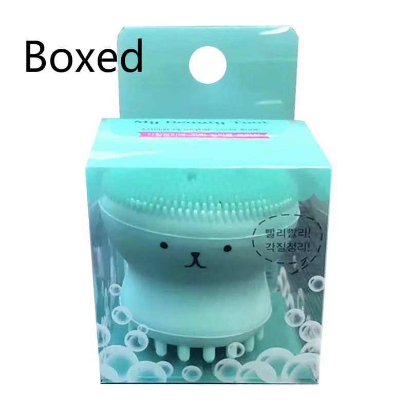 05-Boxed Милый осьминог Форма щеточка для чистки мешках или в штучной упаковке глубокий прибор для отшелушивания омертвевших клеток кожи лица стиральная уход за кожей Очиститель автомобильный макияж и аксессуары для здоровья - Цвет: 05-Boxed