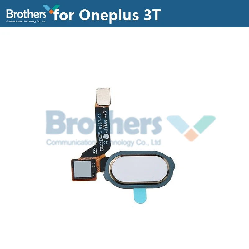 Гибкий кабель для Oneplus 2 3 5 5T с отпечатком пальца 1+ 3 3 3T для Oneplus 5 5T для домашней кнопки сенсорного сканера гибкий кабель для замены телефона - Цвет: White for Oneplus 3T