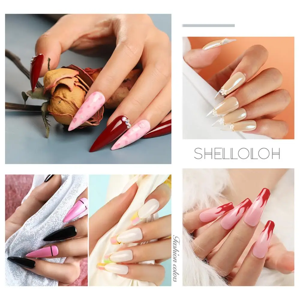 Толстый гель для наращивания ногтей УФ жесткий Желейный 15 мл розовый прозрачный