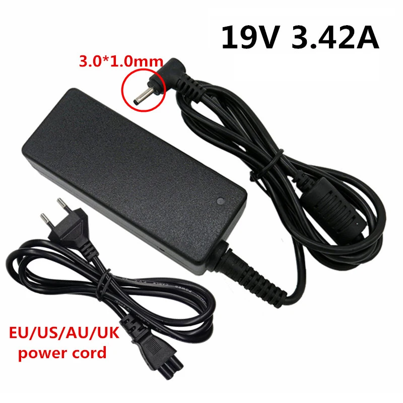 19V 3.42A 3,0*1,0 мм блок питания EU US UK AU plug 65W Ноутбук AC ноутбук адаптер питания adaptador зарядное устройство для Asus
