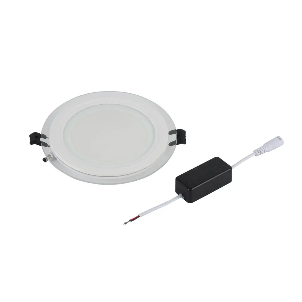 

ICOCO Bright & Dimmable LED Glass Downlight Round Glass Panel Lights Ceiling Recessed Lamps 6/12/15W White/ Warm White Sale