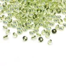 

Pirmina Natrual Olive Peridot Stone 3.5mm Round Shape Loose Gemstones for Jewelry Ring Earrings Bracelet Making