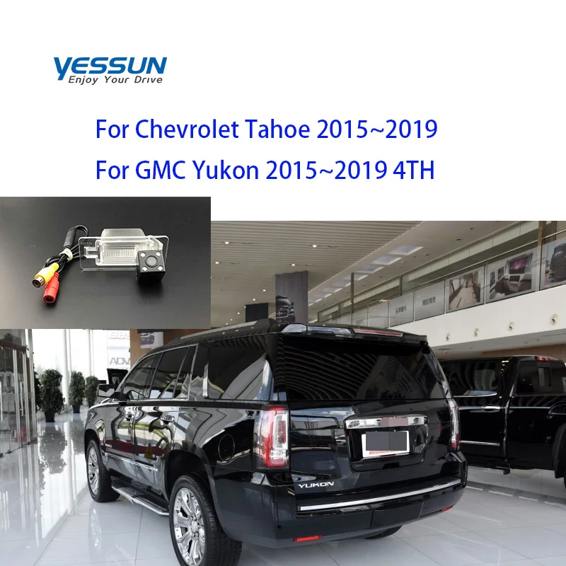 Камера заднего вида Yessun для Chevrolet Tahoe GMC Yukon 2015 ~ 2019 камера 4 номерного знака с