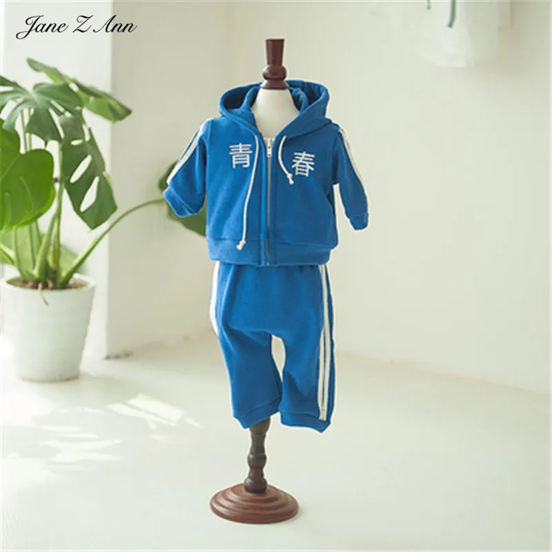 Jane Z Ann Baby Фотография новорожденных детей спортивная Молодежная ретро одежда с капюшоном Осень Зима студия съемки наряды