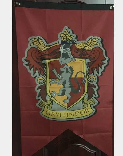 Harry Potter Series Magic Academy Flag Gryffindor Slytherin Party Interior Scene Decoration Ravenclaw Hufflepuff Anime Cosplay Props Anime Cosplay Accessories