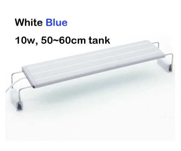 blue A white 50cm WRGB светодиодный светильник воды Светодиодная лампа для роста растений brief style аквариума Тропические рыбы светильник ing трубчатая система диммер - Цвет: blue A white 50cm