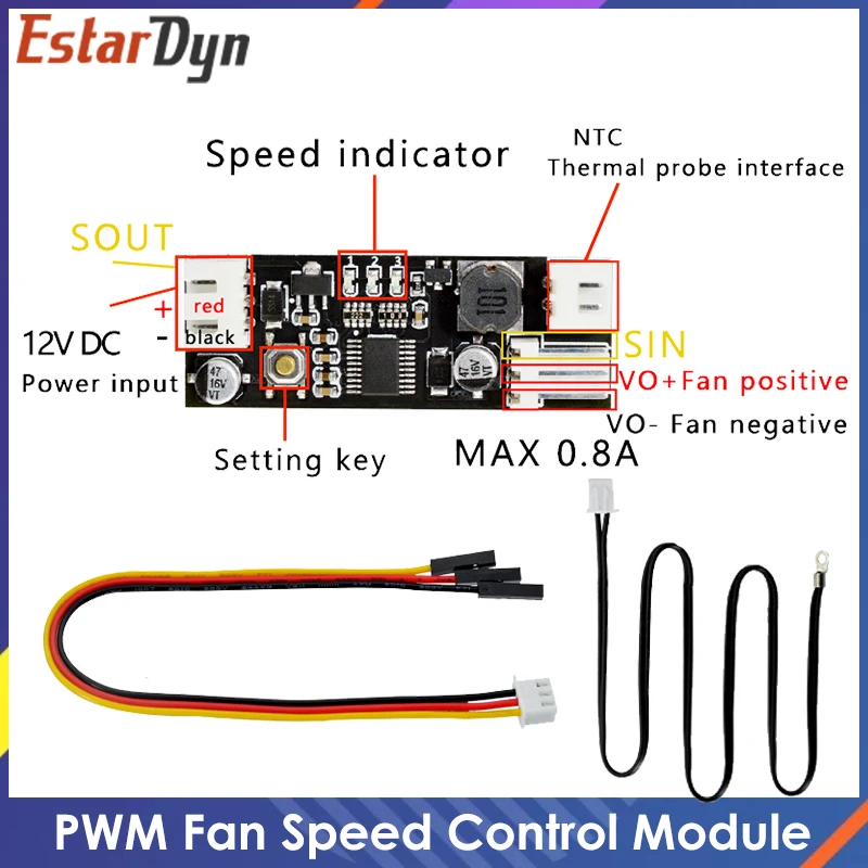 DC12VPWMSpeedControllerFanSpeedGovernor2-3WireComputerTemperaturecontrolSwitchforPCCPUCoolerFanAlarmSTKIC-AliExpress502