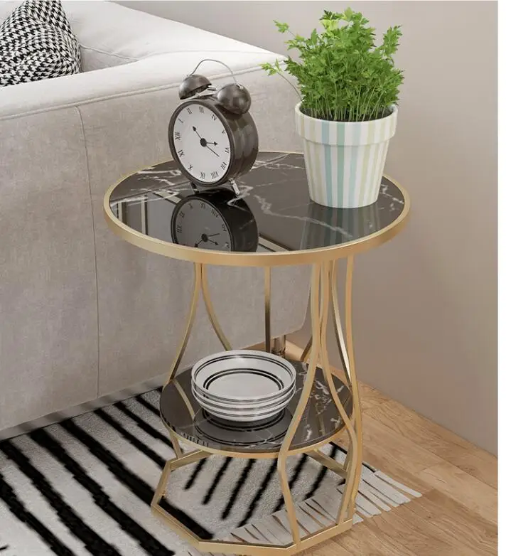 

Boreal Europe iron art marble edge ark of a few sofa edge small tea table a few bedroom the head of a bed small round table cont