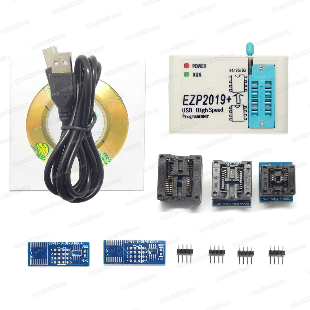 EZP2010 EZP2019 EZP2013 высокое Скорость USB SPI программатор Поддержка 24 25 93 EEPROM 25 флэш-память EEPROM чип биоса с 2 адаптеров