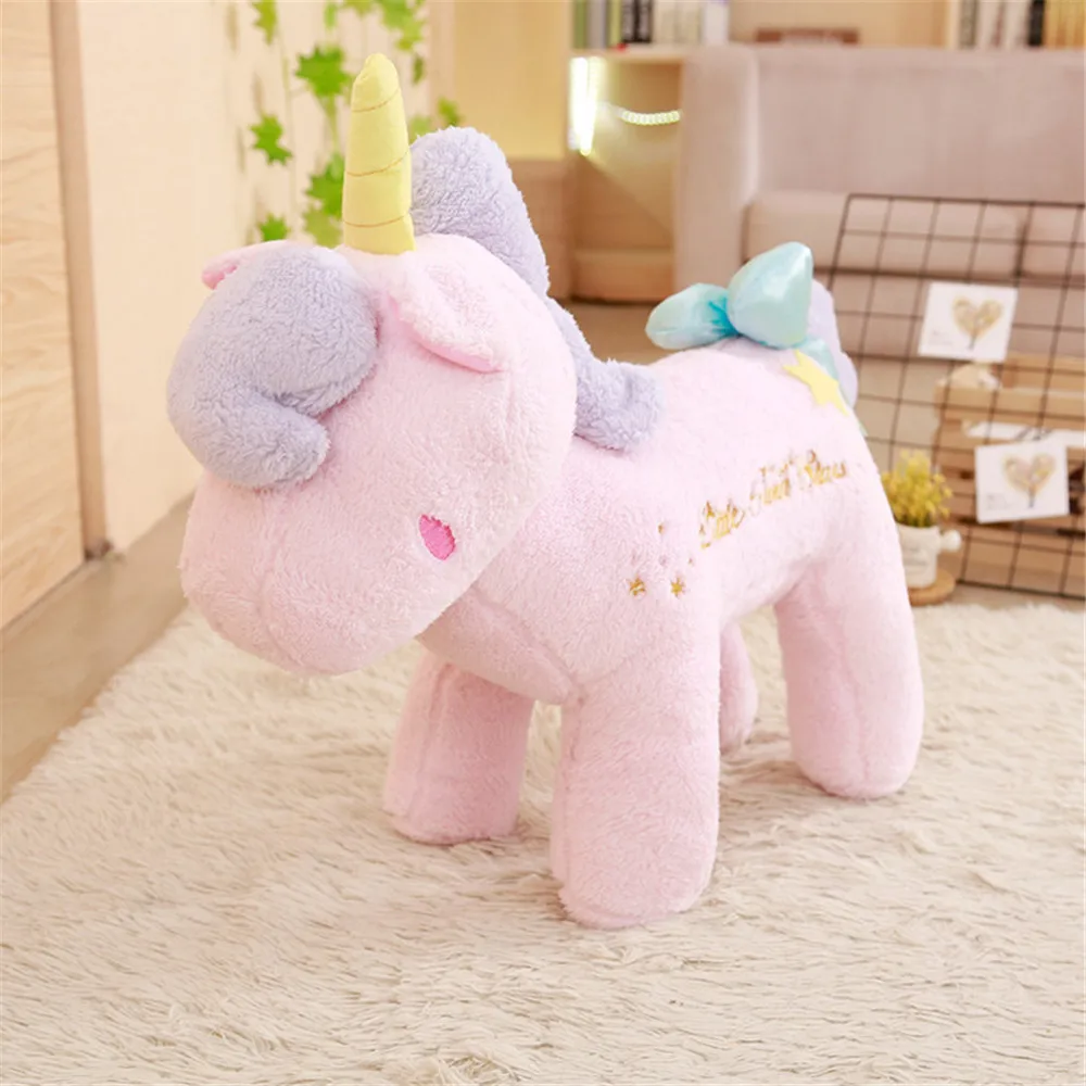 

Cute INS Unicorn Doll Plush Toys Mythical Creatures Stance My Little Pillow Cushion Couples Birthday Gift
