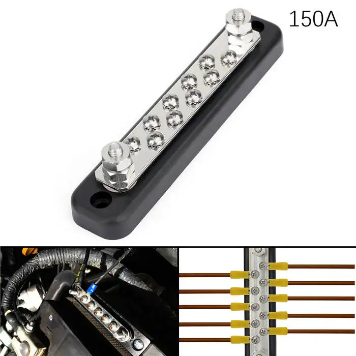150A Artudatech 5 10 Точка 100A 150A автобус бар блок распределения питания клеммный блок для грузовой автомобиль морской автомобиль - Цвет: 150A