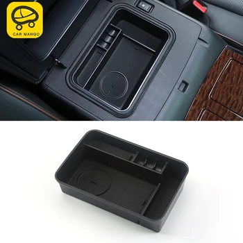 

CARMANGO for Nissan Patrol Y62 Auto Car Styling Central Armrest Storage Organizing Box Organizer Case Interior Accessories