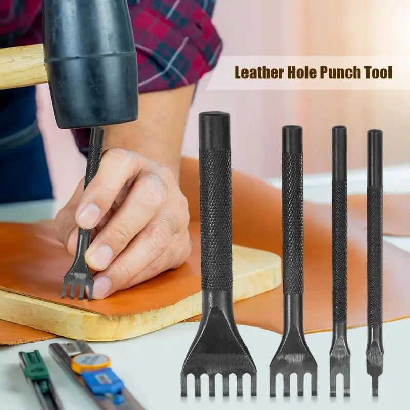 DIY кожаный ремень дырокол инструмент оптимизированный процесс без ржавчины износостойкий ручной работы сталь Алмазная резка сшивание ремесло комплект