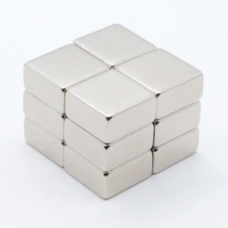 10pcs 20x20x10 mm N35 Strong Square NdFeB Rare Earth Magnet 20*20*10 mm Neodymium Magnet 20mm x 20mm x 10mm