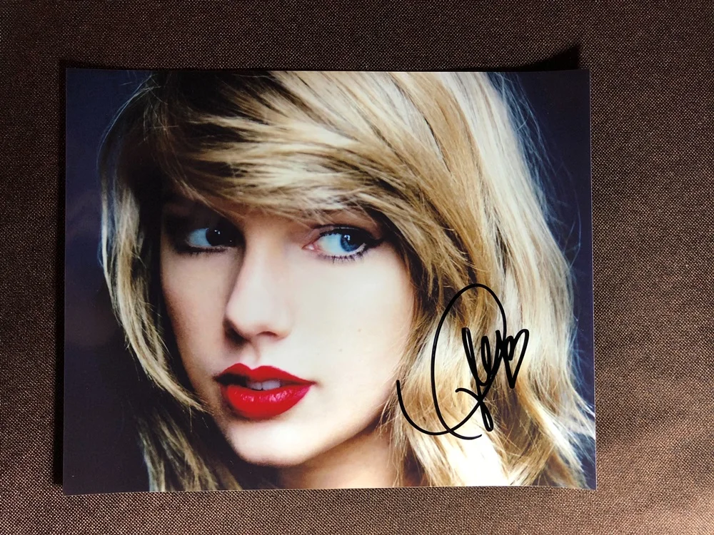 Подпись Taylor фото с автографом автограф ink8* 10 K-POP 102019A6