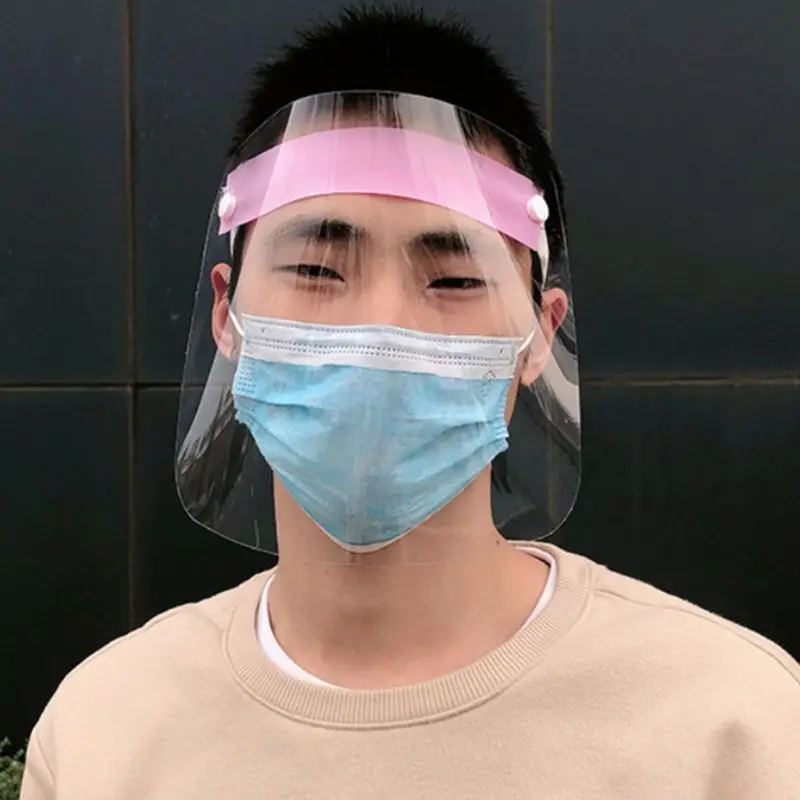 

Unisex Protective Anti-Splash Full Face Shield Mask Transparent Visor Anti-Fog Dustproof Outdoor Facial Cover Guard
