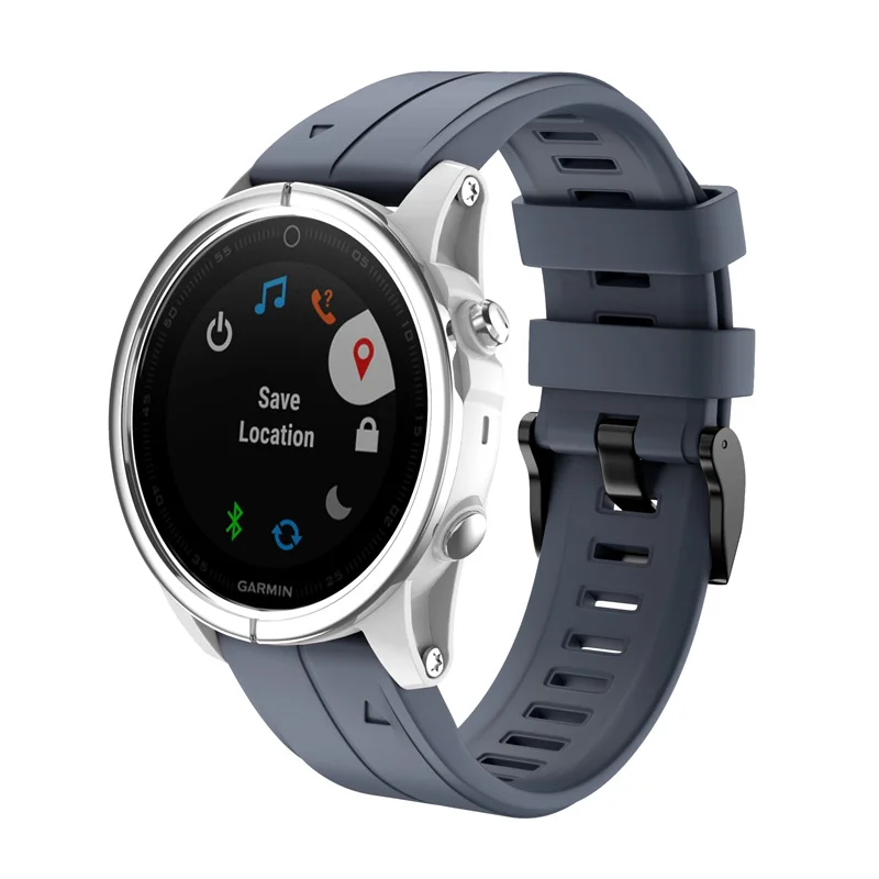 20 мм силиконовый ремешок для часов браслет на петле для Garmin Fenix 5s Fenix 5s Plus NC99 - Цвет: Navy Blue