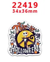 22419 30 шт hollaween характер плоское украшение из смолы PR 22398 - Color: 22419