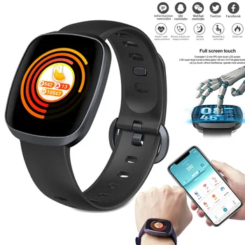 

IP67 Waterproof Smart Watch Sports Fitness Blood Pressure Heart Rate Monitor HJ55