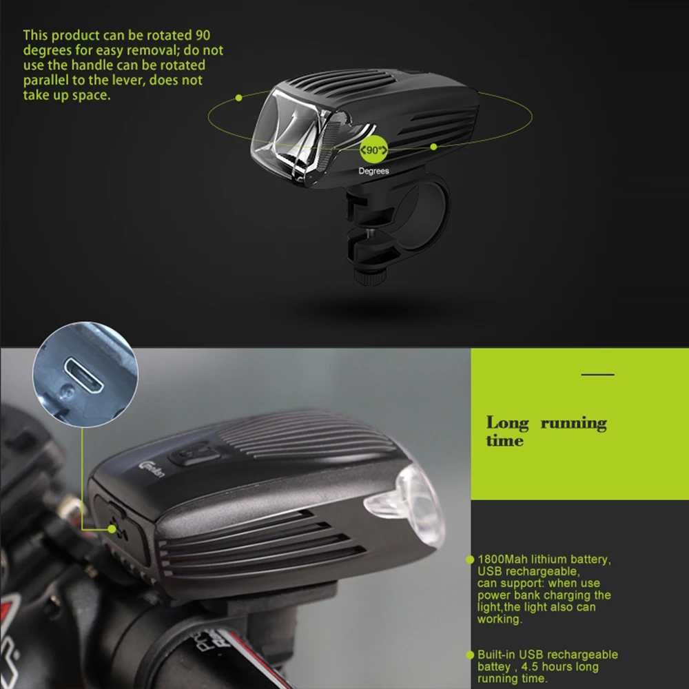 Meilan X1 велосипедный передний светильник MTB Интеллектуальный USB Перезаряжаемый велосипедный фонарь аксессуары велосипедный передний задний светильник Светодиодная лампа