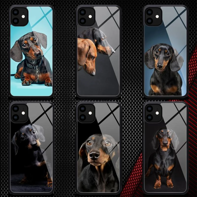 iphone 7 wallet case cute Dachshund dog Phone Case Rubber for iPhone 12 11 Pro Max XS 8 7 6 6S Plus X 5S SE 2020 XR 12Mini case iphone 8 plus case