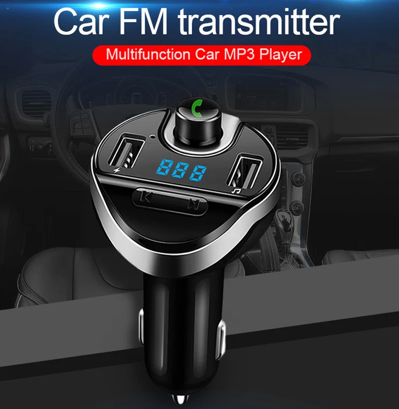Bluetooth 4,0, автомобильный комплект громкой связи, fm-передатчик, модулятор, Автомобильный MP3 музыкальный плеер, 5 В, а, двойное USB зарядное устройство, поддержка TF карты, u-диск