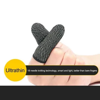 

1Pair Durable Gaming Finger Sleeves Professional Flexibility Screen Thumbs Finger Sleeve For Pubg Mobile Phone Gaming Gloves