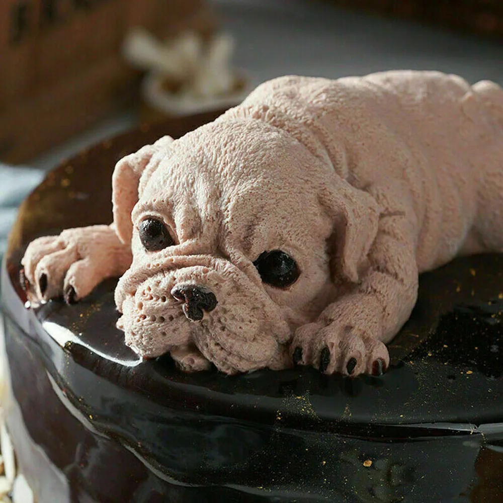 

1PCS Shar Pei Silicone Cake Mold DIY Chocolate Mould 3D Baking Ice Cream Cake Decor Tools Kitchen Accessories