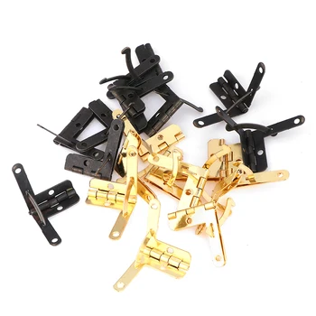 

10pcs New 90 Degree 22*28MM Angle Wooden Box Supports Hinge For Wooden Jewelry Wine Case