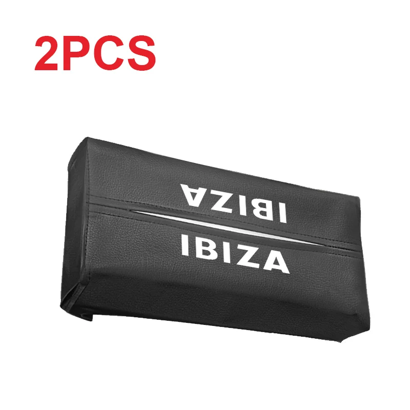 Автомобильный тканевый ящик для сиденья ibiza, автомобильный чехол для салфеток, стильный держатель для салфеток, аксессуары для салона автомобиля - Название цвета: 2pcs