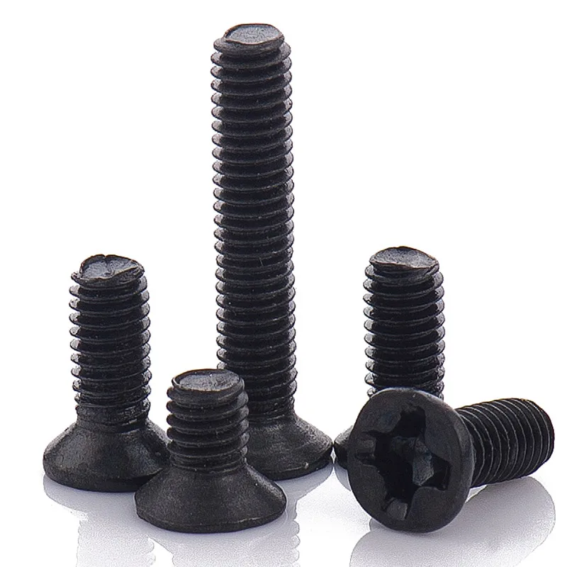 55pcs Countersunk Falt Head Phillips Screw M1.2 M1.4 M1.6 M1.7 M2 M2.5 M3 M4 M5 Carbon Steel Laptop Screw for Lenovo Samsung