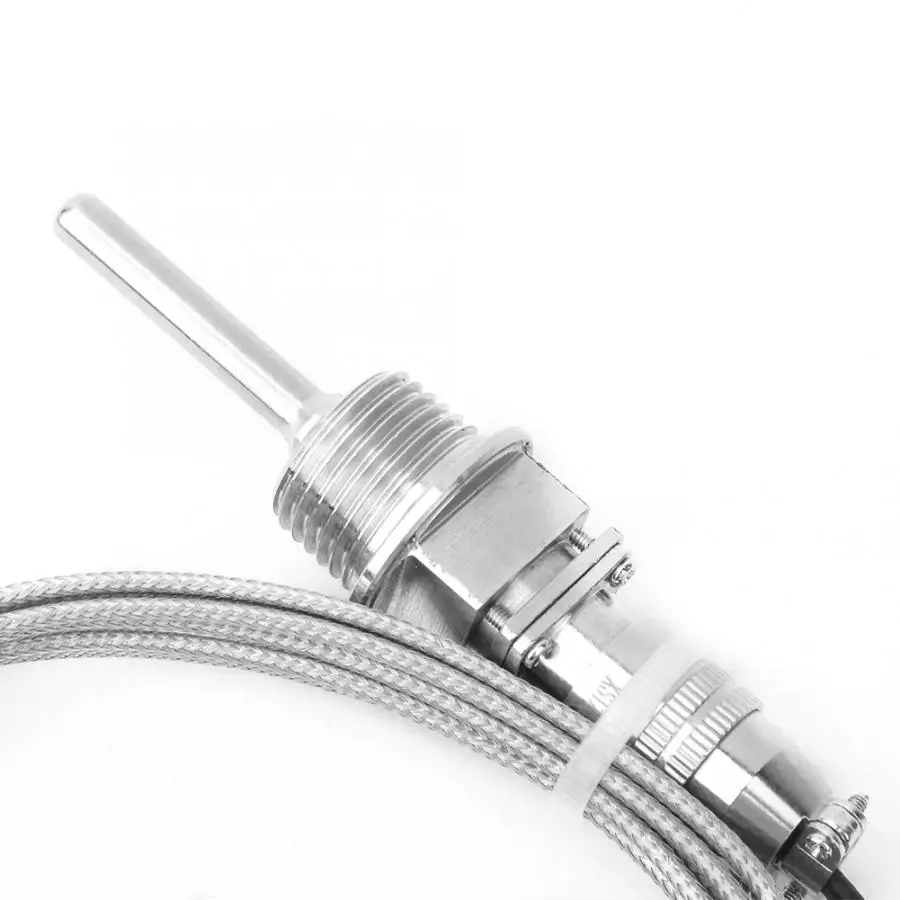 K-Type Temperature Sensor RTD Stainless Steel Thermocouple Temperature Probe 1/2 NPT Detachable 3-Pin Connector with 2m 6.6ft Cable Temperature Sensor K-Type Temperature Sensor RTD Stainless Steel Thermocouple Temperature Probe 1/2 NPT Detachable 3-Pin Connector with 2m 6.6ft Cable Temperature Sensor