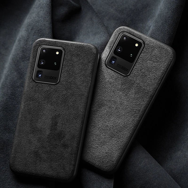 Кожаный чехол для телефона Samsung Galaxy S20 Ultra plus замшевый A51 A50 A70 note 10 S10 S9|Бамперы| |