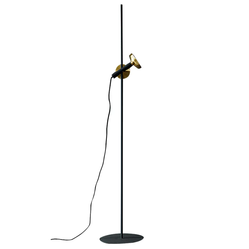 

Post Modern LED Floor Lamp Hotel Home Art Deco Lighting Fixture Black Personality Model Room Bedroom Iron Painted Standing Light