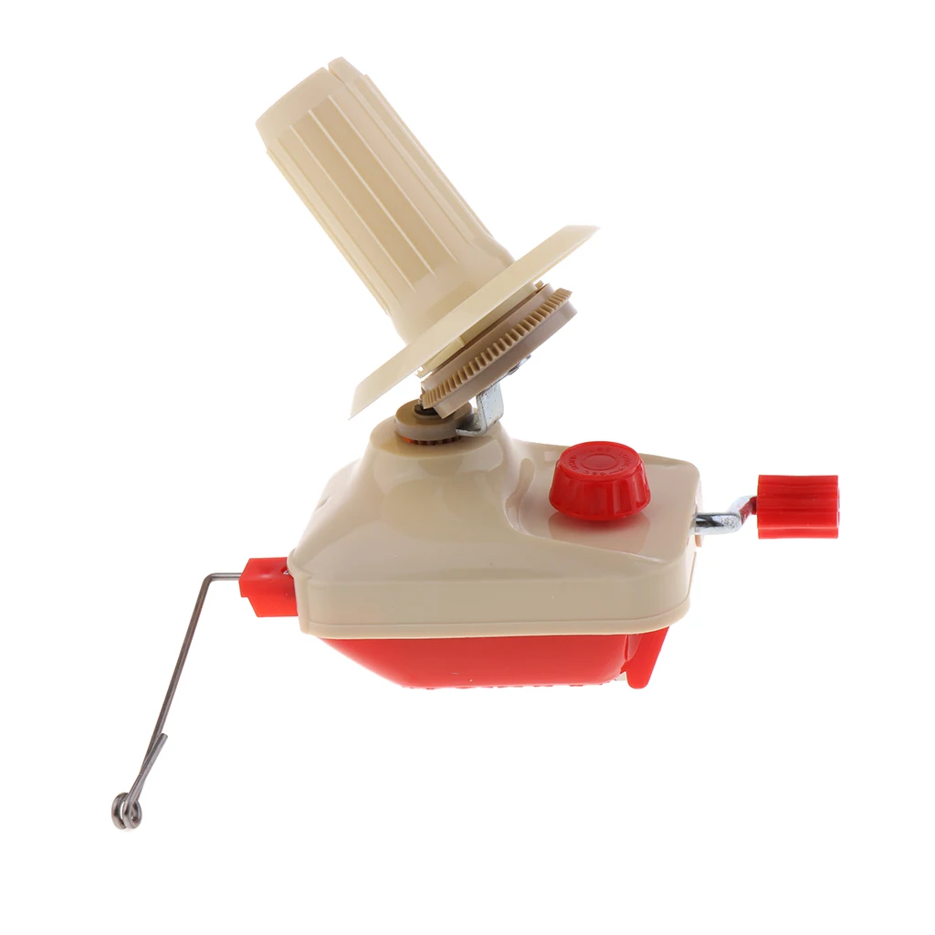 Bobbin Yarn Winder Table Clasp, Hand Operated Wool Fiber String Winder Holder for Knitting Crocheting Tools Accessories
