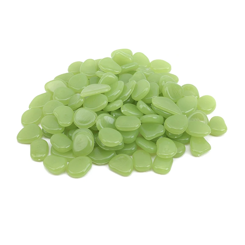 Grass green Светящийся камешек, светящийся камень, садоводство, аквариум, ландшафтный булыжник, искусственный светящийся камешек - Цвет: Grass green